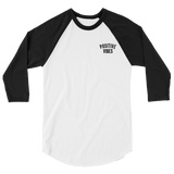 Positive Vibes 3/4 Raglan - Unisex (Black/White)