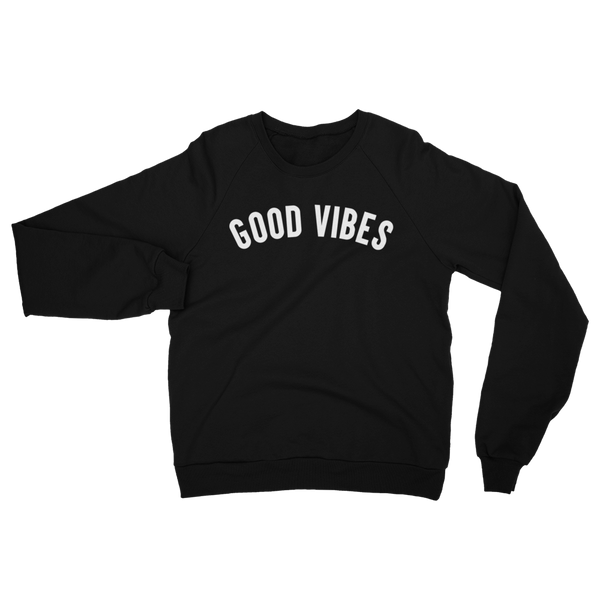 GOOD VIBES - Premium Sweater - Black (Unisex)