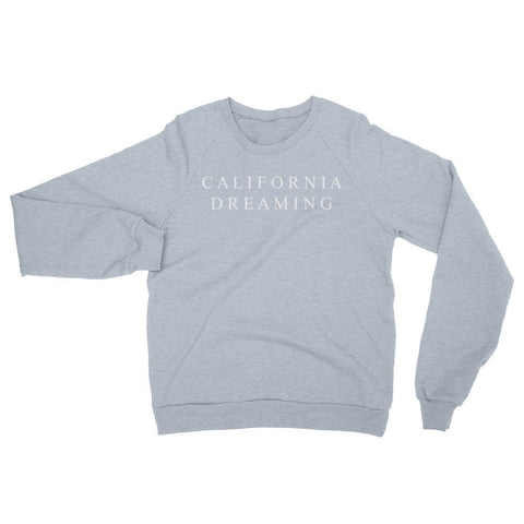 California Dreaming - Premium Crewneck Sweater - Heather Grey (Unisex)