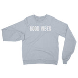 GOOD VIBES Classic - Premium Crewneck Sweater - Heather Grey (Unisex)