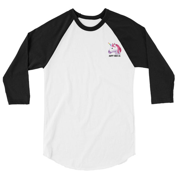 Unicorn - 3/4 Raglan Sleeve Shirt