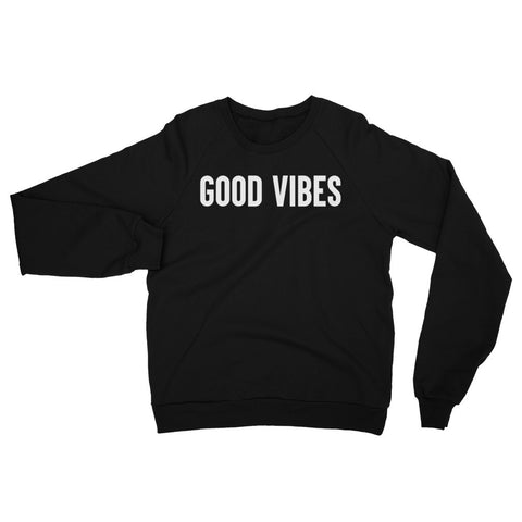 GOOD VIBES Classic - Premium Crewneck Sweater - Black (Unisex)