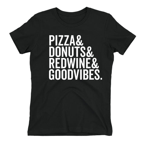 Pizza&&&& Tee - Women's - Black