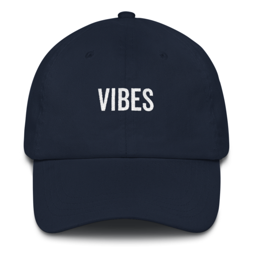 VIBES - Dad Cap - Navy Blue & Light Blue